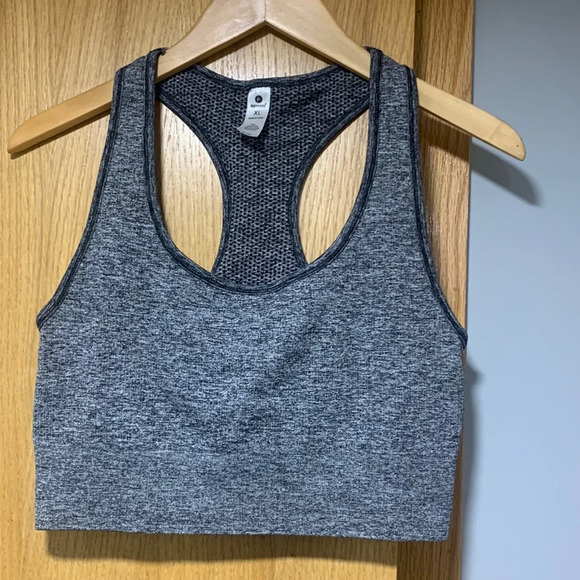 90 Degree by Reflex Gray Sports Bra - Picture 1 of 4